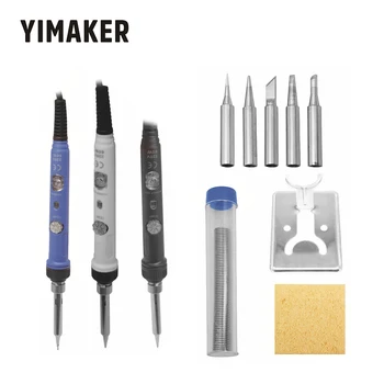 

60W Adjustable Temperature Electric Soldering Iron Set electronic welding Iron Station For Phone PCB Board Repair EU/US Plug