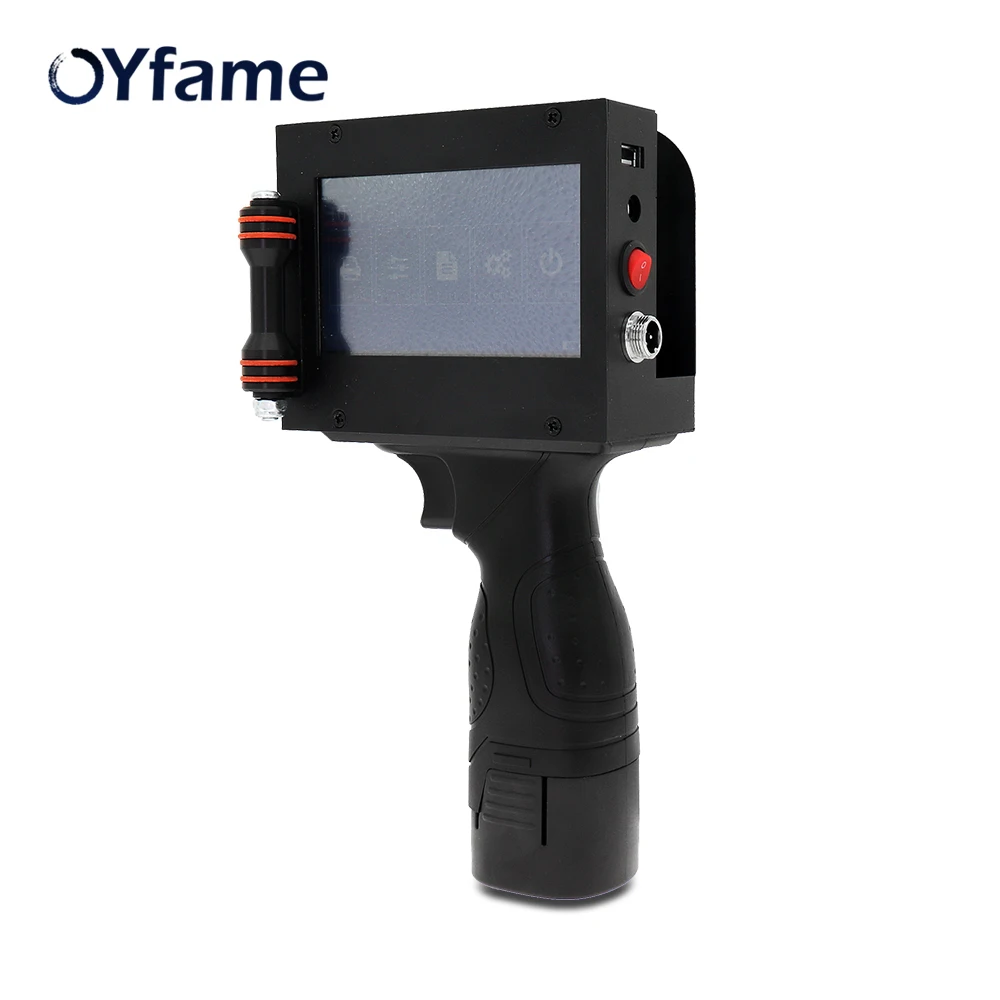 OYfame портативный принтер ручной этикетка мини для бумаги пластик дерево QR код с