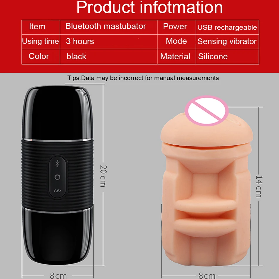 Bluetooth динамик Мужской Вибратор для мастурбации USB заряжаемая секс игрушка мужчин