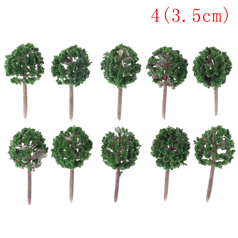 10pcs Ball-shaped Flower Model Trees Mixed Tree Model Landscape Trees Train Layout Garden Scenery Miniature 