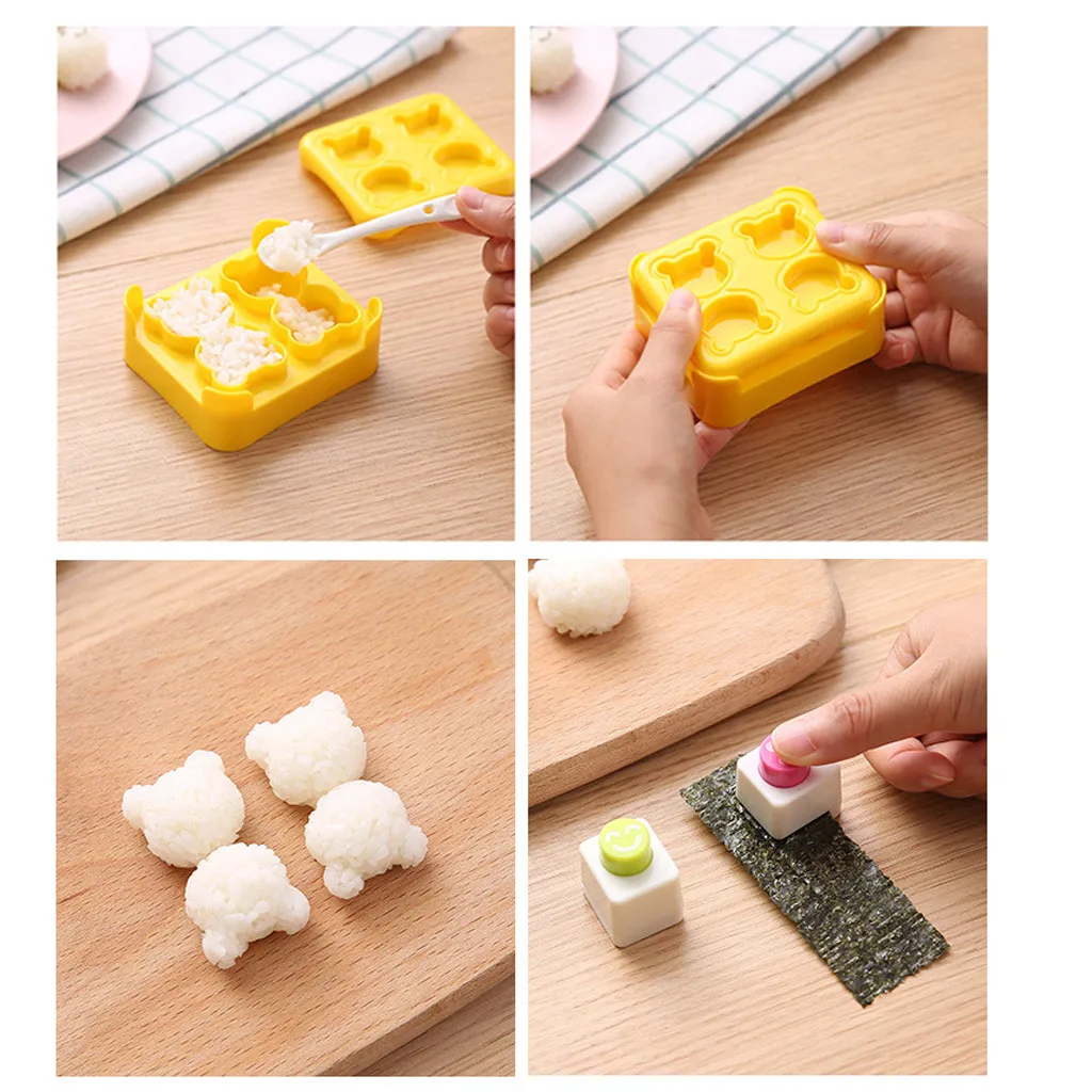 Медвежонок модель DIY рисовое тесто суши форма креативные забавные вечерние