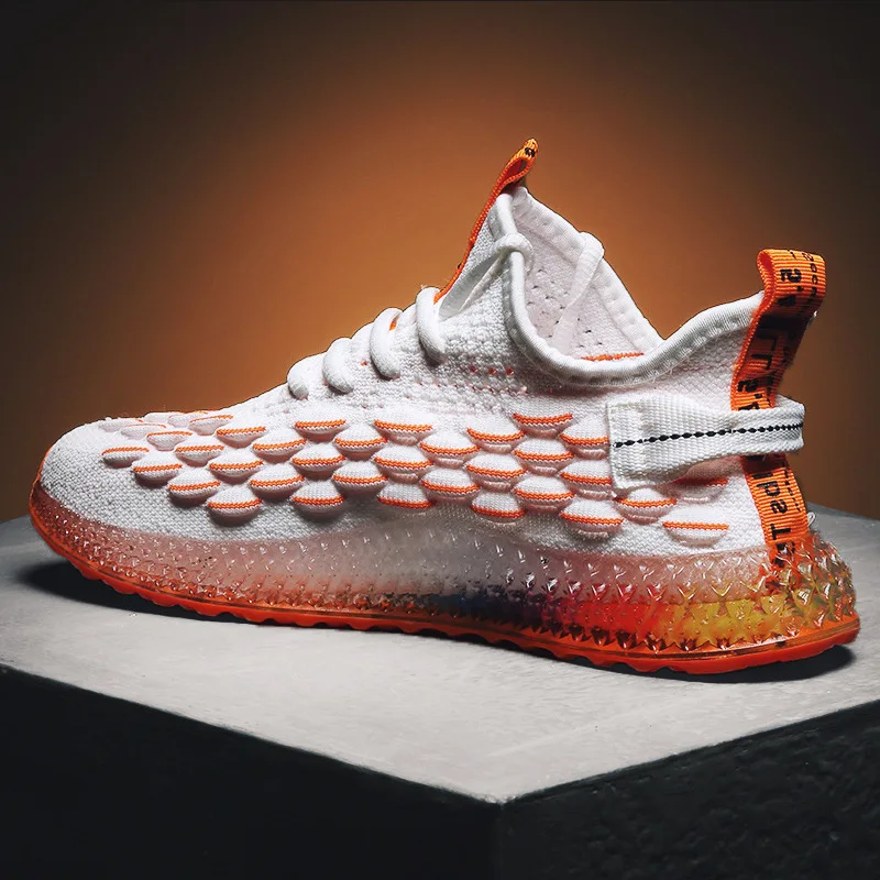Осень-зима, мужская обувь Kanye West 350v2, Зебра, серый, оранжевый цвет, мужские туфли, корейский стиль, универсальные кроссовки