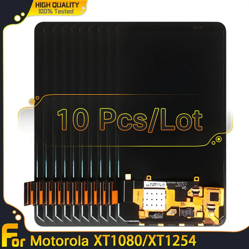 10 шт. ЖК-дисплей для Motorola Moto XT1080 MAX сенсорный экран дигитайзер в сборе с рамкой XT1254