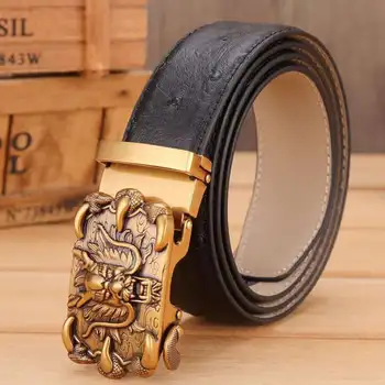 

Ratchet Belt for Men New Men's Belt with Genuine Leather Men Automatic Buckle Belt