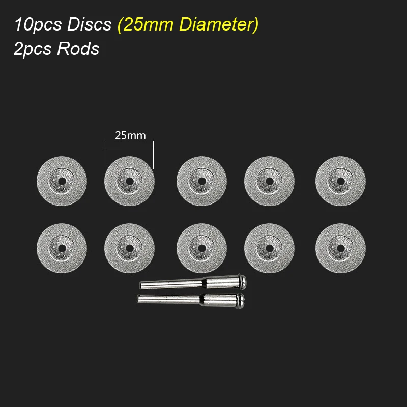 Versatile Diamond Cutting Disc for Rotary Tools - Ideal for Wood, Stone, Plastic, Glass, and Tile