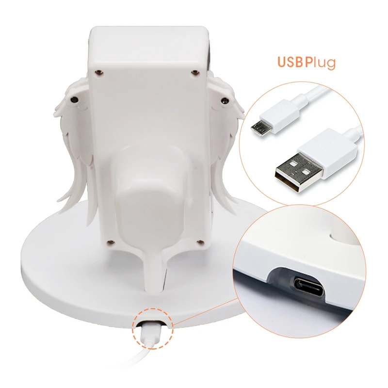 Qi Wireless Charge Dock 10W Angel Wings Fast Charger for IPhone X XR 8 Plus Smasung S9 S10 Plus