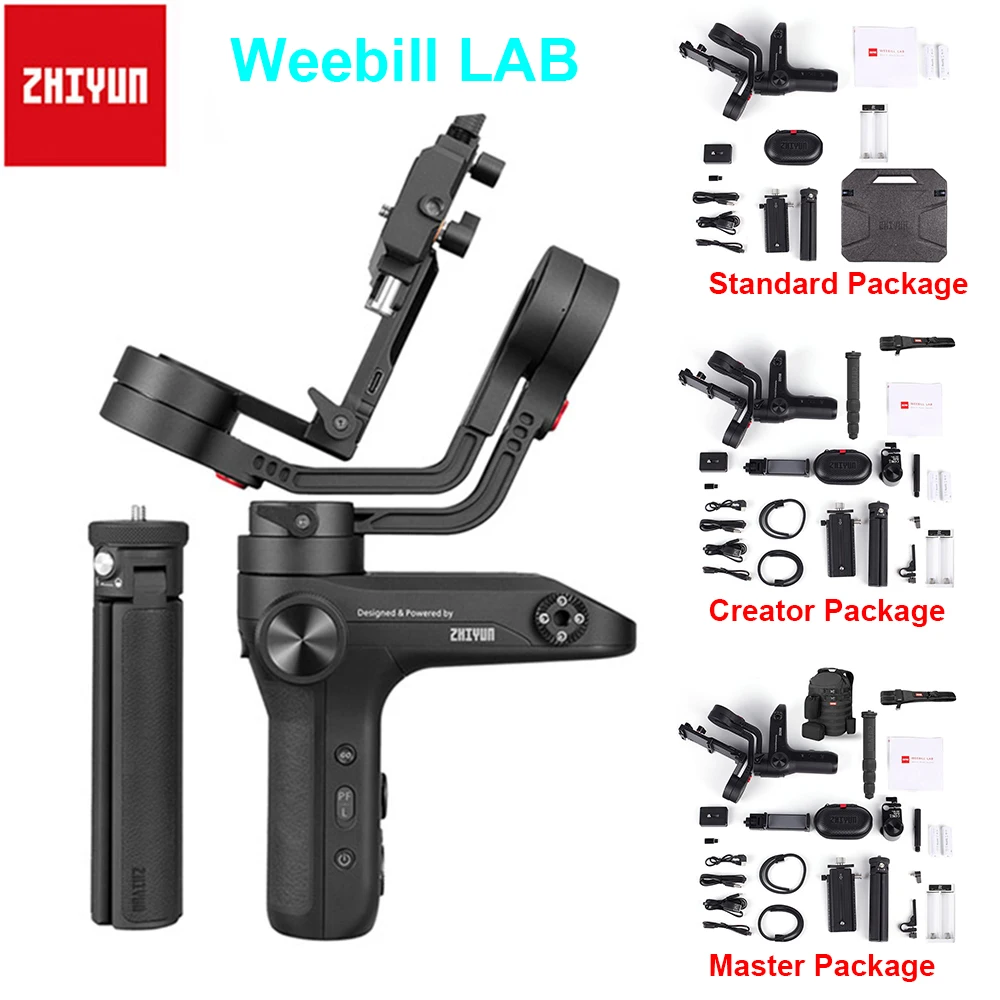 Zhiyun Weebill лаборатории 3 х осевая передача изображения Камера стабилизатор