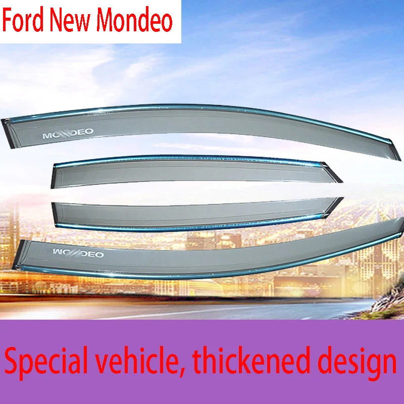 

for Ford New Mondeo Rain Shield Special Window Rain Eyebrow Gear 13-17 Rain Shield Bar Decorative Accessories