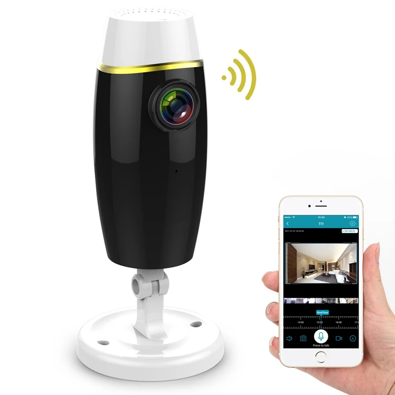 Ip Camera 1080P Hd Wifi Wireless Surveillance Camera 2.0Mp Home Security Pir Alarm Audio Low Power(Uk Plug
