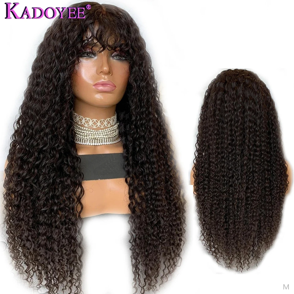 Curly wig with bang