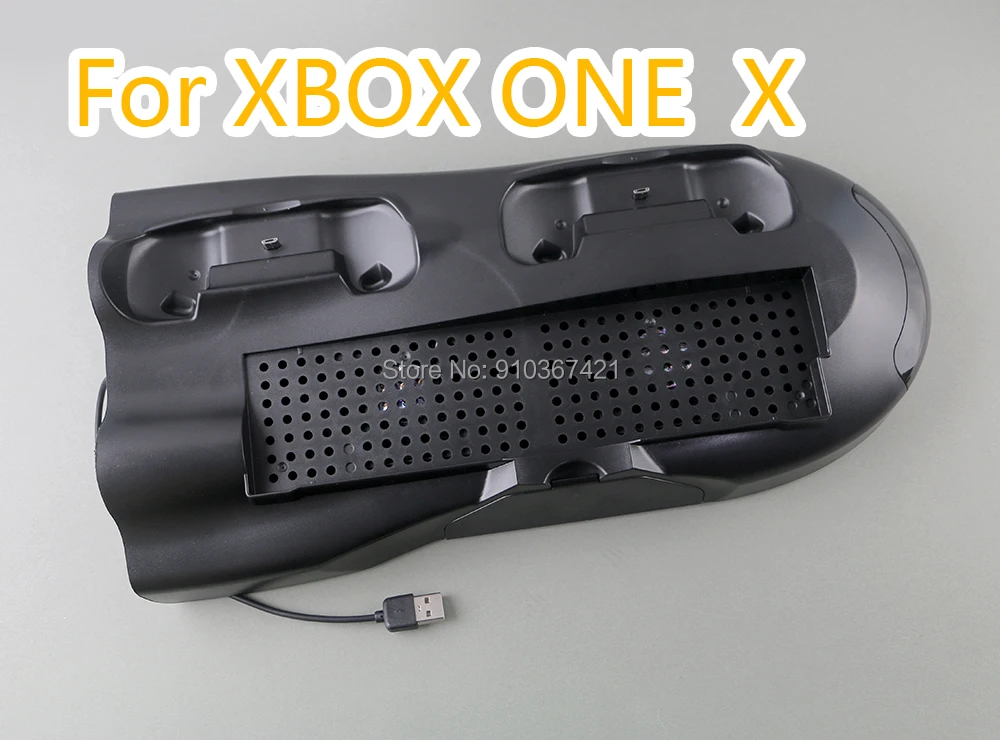1Pc Porta Di Ricarica Per Xbox One X Parti Della Console Ventola Di Raffreddamento Verticale Stand Disk Storage Tower Dock 3 Hub 2 Per Xbox One X