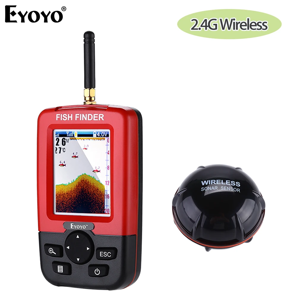 

Eyoyo JX01 Wireless FishFinder Portable Sonar lcd fish finder Depth Lake fishing detector detecteur de poisson echo sounders