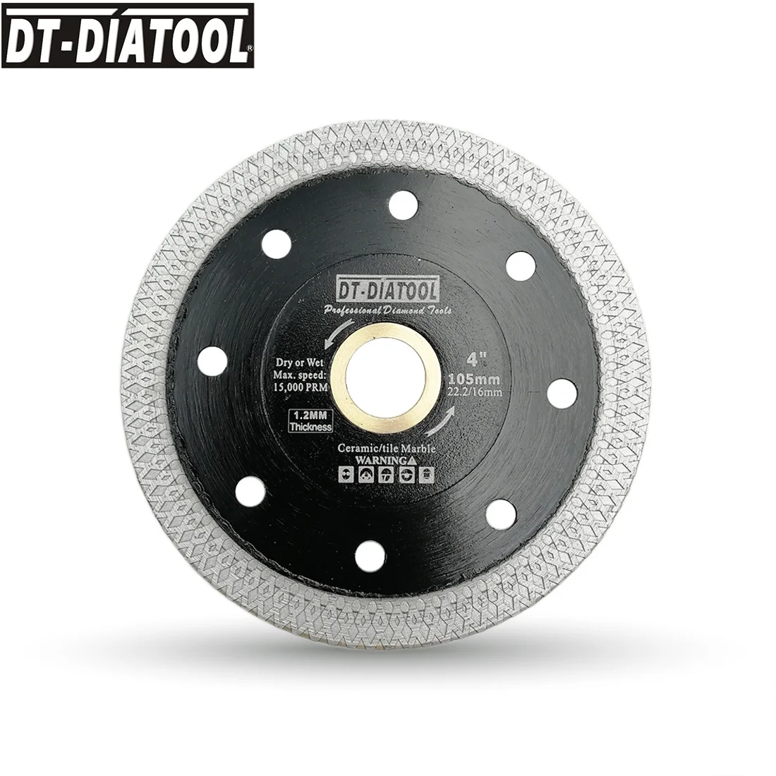 DT-DIATOOL 2 шт./компл. диаметр 105 мм/4 "Сверхтонкий алмазный режущий диск X сетка турбо-обод пилы толщина колеса 1,2 мм