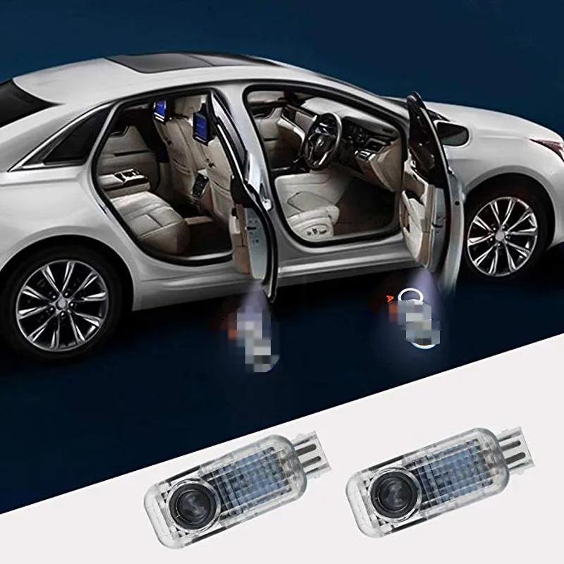 2 шт. для Audi A4 A3 A6 Q5 Q7 B6 B8 A1 R8 C5 A5 A8 80 A7 Q3 TT светодиодный двери автомобиля Добро пожаловать светильник Тень Лампы AccessoriesProjector светильник s