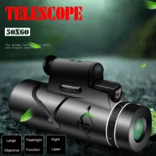 50X60 HD haute qualité monoculaire Vision nocturne télescope soutien lampe de poche Laser jumelles puissantes pour la chasse Camping