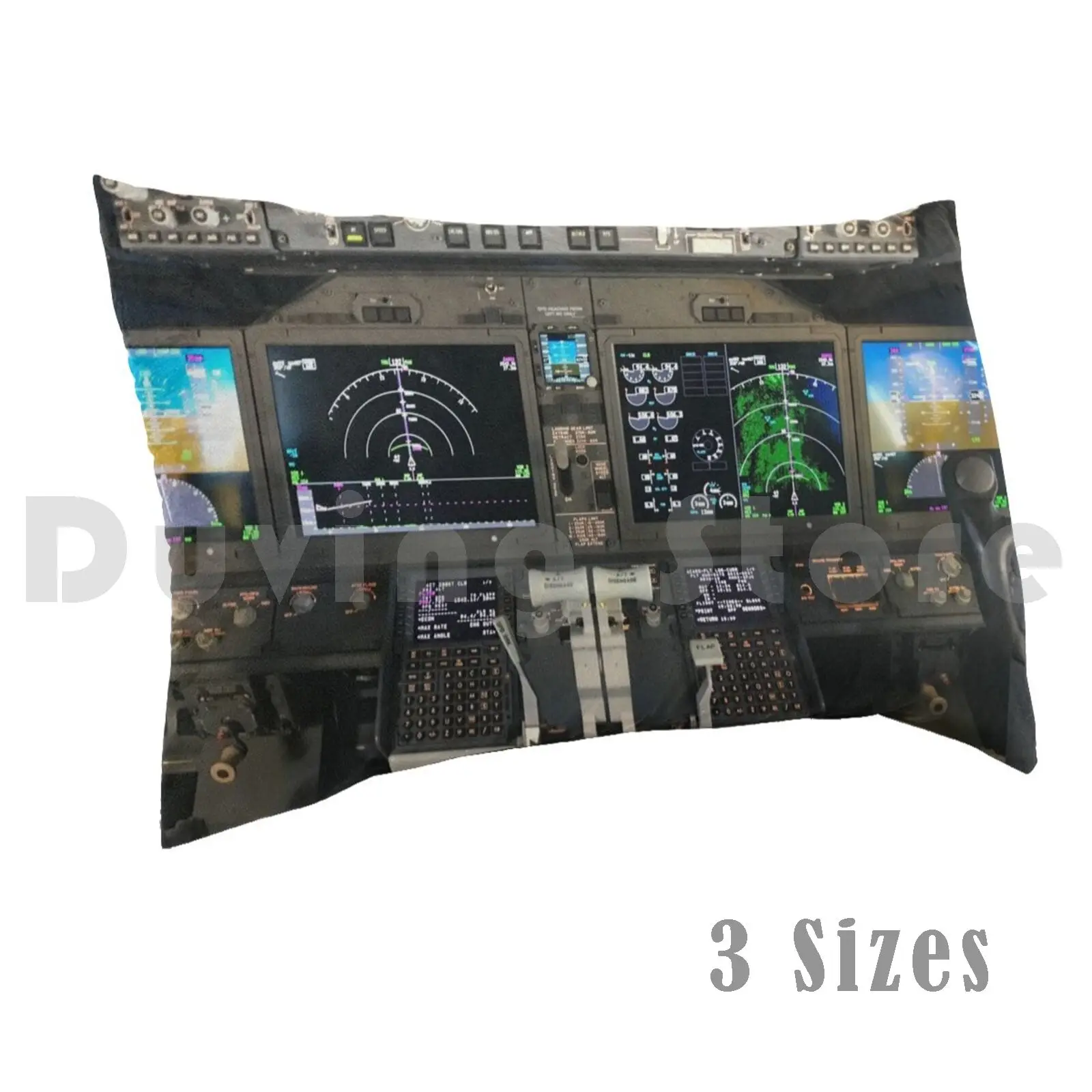 B737Max Federa Per Cuscino Vista Cabina Di Guida Fai Da Te 50X75 Fly Airplane Boeing 737 B737 Cabina Di Guida Pilota Cielo Cabina Fly Screen