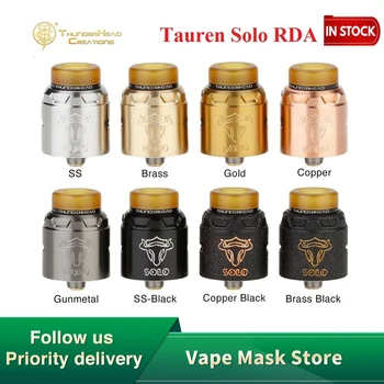 

Hot Sale Original THC Tauren Solo RDA 2ml Capacity Atomizer 24mm RDA with Single Coil BF Pin Vape Vaporizer Vs Dead Rabbit V2