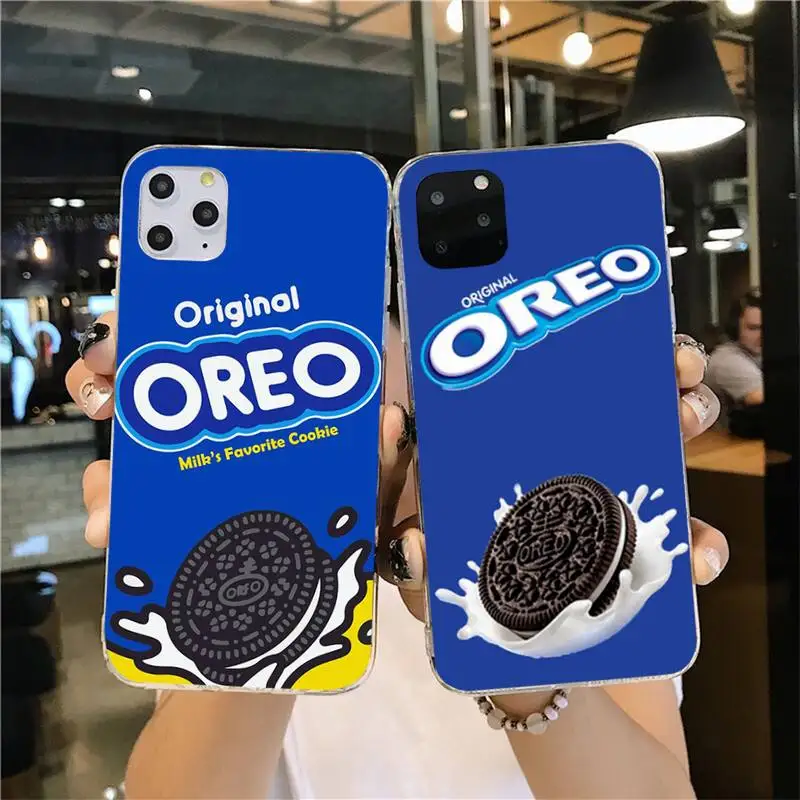 Чехол для телефона Oreo с изображением молочного шоколада печенья iPhone 11 pro XS MAX 8 7 6 6S