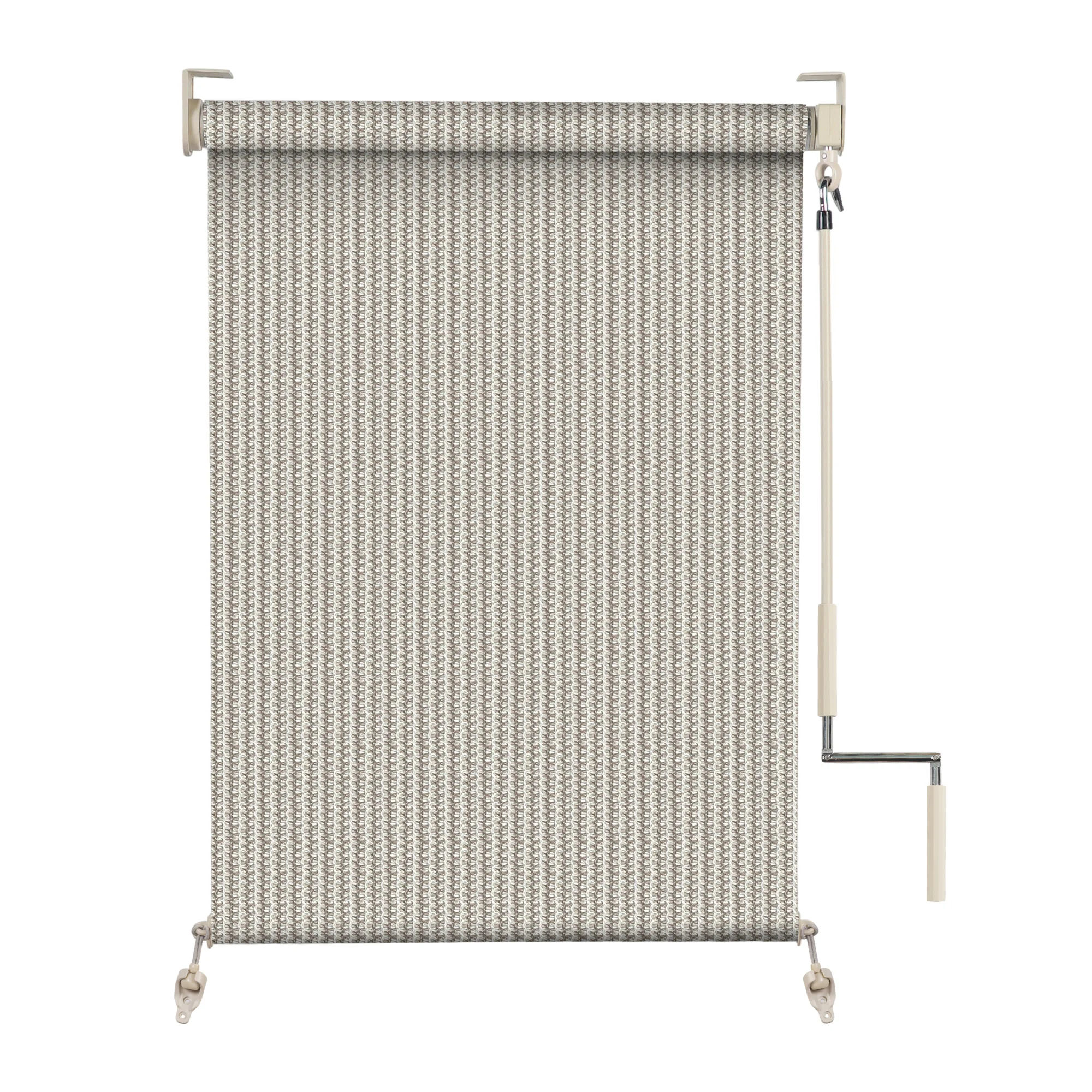BERISSA Outdoor Cordless Hand Roller Blinds UV Filter Porch Patio Windows Gazebo Backyard | Дом и сад