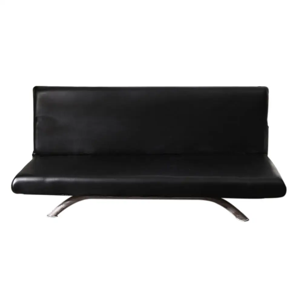 Полиуретановая кожа водонепроницаемый чехол для дивана европейский стиль диван-кровать Чехол для дивана эластичный местный Fundas De диван-кровать протектор - Цвет: Черный