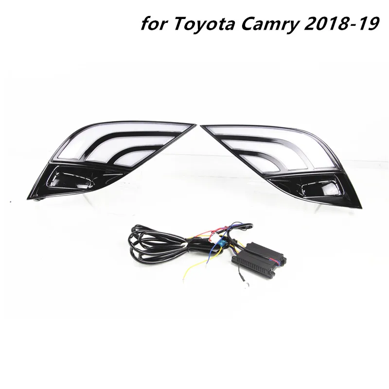 Подходит для Toyota Camry XSE SE автомобильные аксессуары динамический Ambi светильник желтый сигнал поворота автомобиля DRL светодиодный светильник дневного света