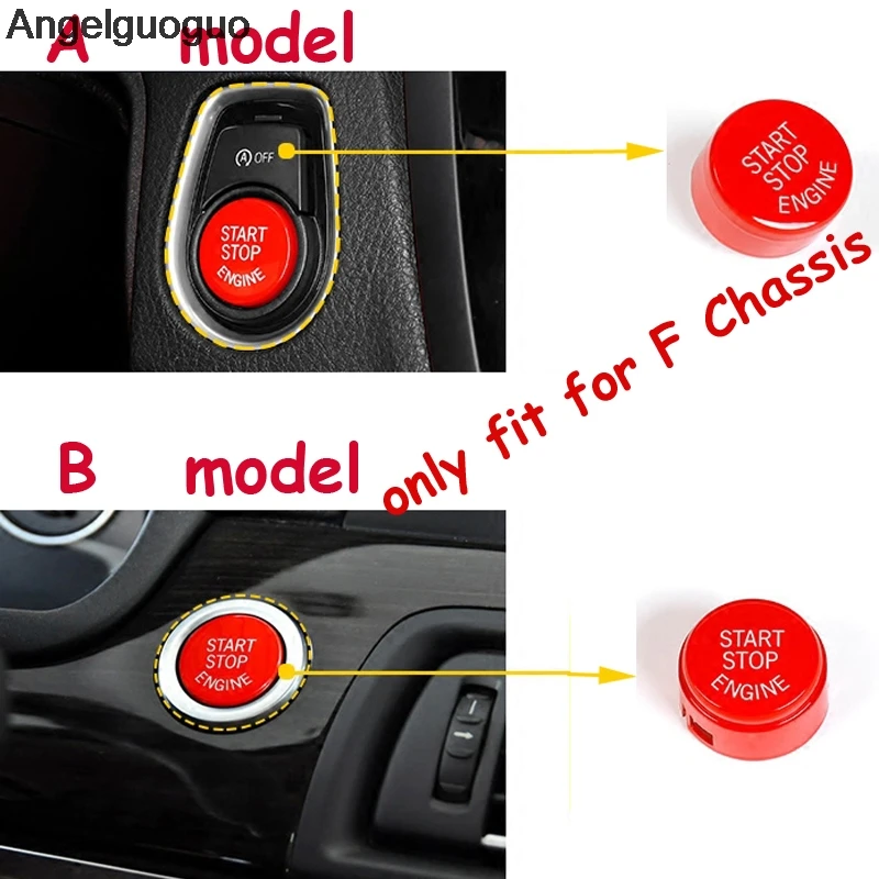 Replace Ignition For BMW F Chassis F30 F10 F15 F16 F01 F20 F48 etc 1 3 5 series X1 X5 X6 Car Engine Start Stop Button Cover Trim
