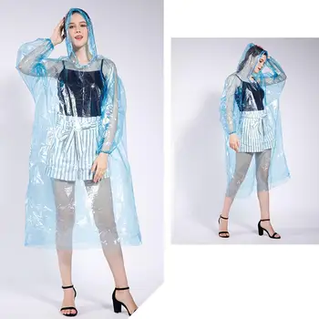 

Unisex Disposable Drawstring Outdoor Sports Emergency Raincoat Protection Suit