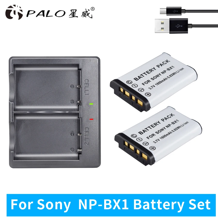 Palo Np-Bx1 Np Bx1 Np Bx1 Batteria Per Sony Np-Bx1 Hdr-As200V As15 As100V Dsc-Rx100 X1000V Wx350 Pj240E Cx405 Pj410