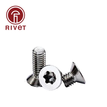

GB2673 M2.5 M3 M4 M5 304 A2-70 Stainless Steel Six-Lobe Torx Flat Countersunk Head Screw Six Lobe Bolt 20/50 Pcs Free Shipping