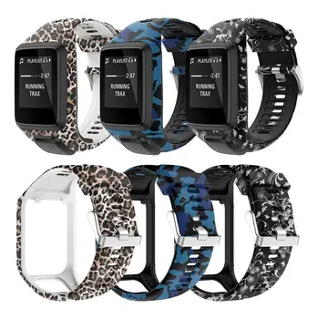 

Printed Replacement Watchband Wrist Band Strap for TomTom 2 3 Series Runner 2 3 Spark Series Golfer 2 Adventurer GPS Watch Strap