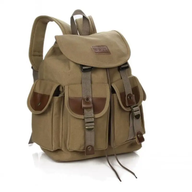 

Fashion Rucksack Canvas Drawstring Backpack School Bag Unisex Casual College Day Shouder bag