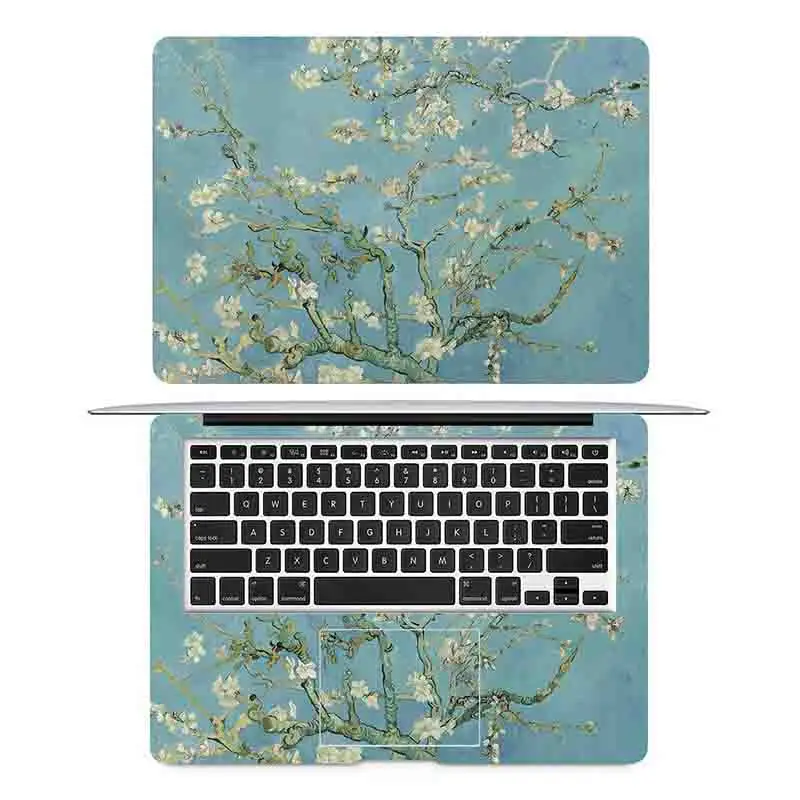 Ван Гог миндаль цветок живопись полное покрытие кожи для Macbook Pro Air retina 11 12 13 15 дюймов Mac тетрадь наклейка ноутбука Стикеры