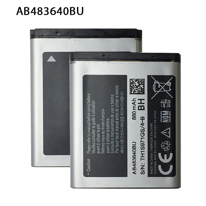 Ykaiserin 880 мА/ч, Батарея AB483640BU для samsung J600 J608 C3050C S7350C F619 C3050 E740 E748 F110 F118 G618 L600 L608 B3210 M519