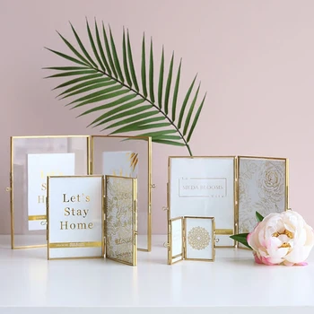 

2020 Home Decoration Trends Gold Photo Frame Copper Photo Frame Club Decoration 5 Inch 6 Inch 7 Inch