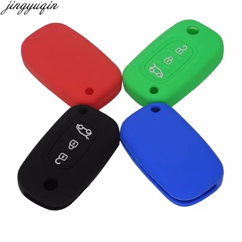 

jingyuqin ji15ps 3 Buttons Silicone Car Key Case Cover Skin For Lada Priora Sedan Sport Kalina Granta Vesta X-Ray XRay