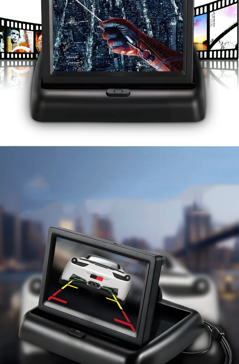 Wireless Car Monitor 4.3 TFT LCD Rear View Camer IR Universal Mirror Parking Assistance for ChevroletCruzeEpicaAveoMalibu (19)