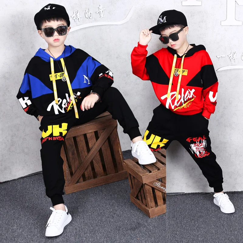 

Boys Clothing Set Children Sport Clothing New Spring Fall Outfits Clothing Sets Kids Clothes 2PCS Outwear 6 8 9 10 12 13 Years