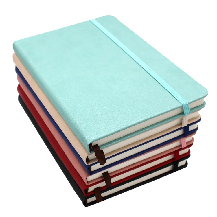 

Creative A5 Elastic Notebook Business Office Stationery PU Notepad Strap Diary