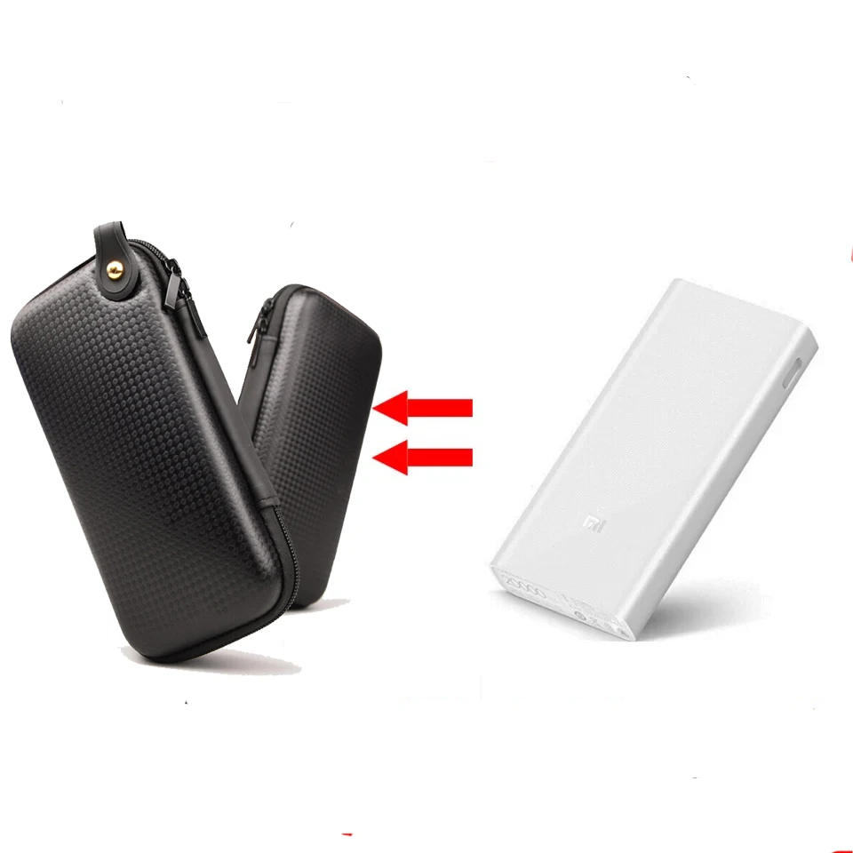 

New Hard EVA Travel Box Portable Case for Xiaomi Mi Power Bank 20000 20000mAh 2C Cover Portable Battery PowerBank Phone Bag