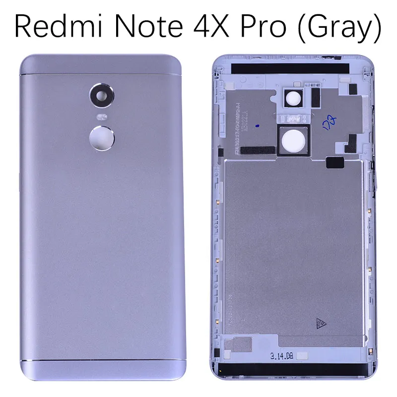 Задний корпус для Xiaomi Redmi Note 4x задняя крышка Батарейная дверь для Redmi Note 4x Запасные части - Цвет: Note 4X Pro Gray