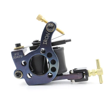 

High Quality Coil Tattoo Machine Tattoo Guns Lining Shading 10 Warps Iron Handmade For Tattoo Supplies Free Shipping