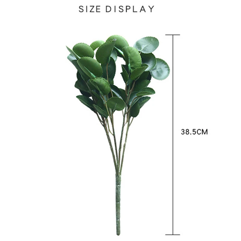 INS Eucalyptus Money Leaf Bouquet Tree Branches Silk Artificial Leaves Home Decoration DIY Flower Arrangment Plant Faux Foliage