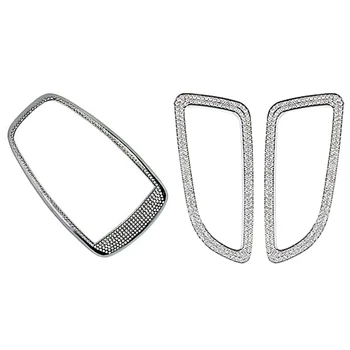

2Pcs Crystal Dashboard Air Vent Outlet Cover with Touchpad Sn Central Multimedia Control Crystal Caps Covers