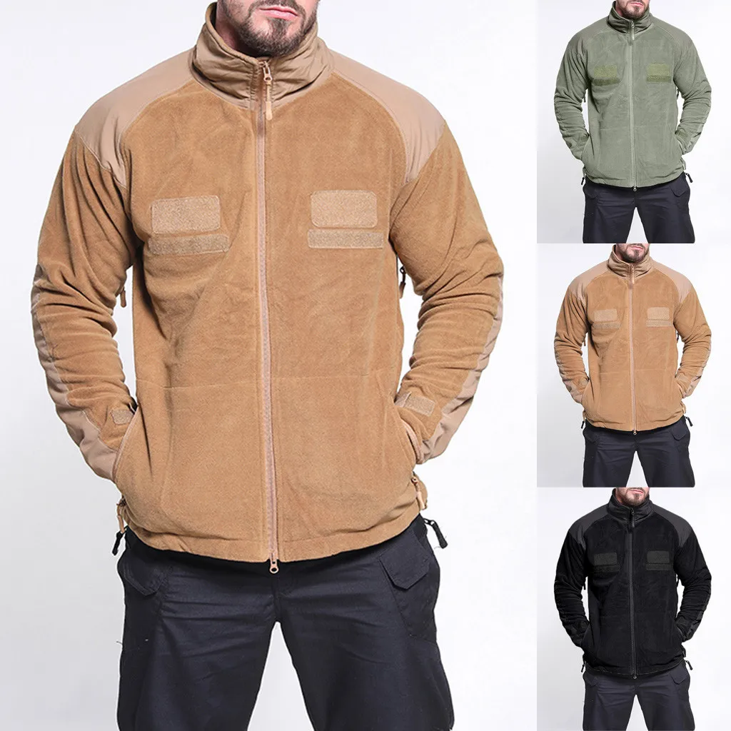 Chaquetas hombre модная мужская осенне-зимняя спортивная уличная Толстая Теплая Бархатная блузка пальто Зимняя мужская куртка