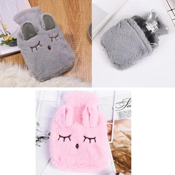

70g Cute Animal Shape Warm Handbag Hot Water Bottle Winter Ladies Small Plush Hand Warmer Removable Washable Water Injection Bag