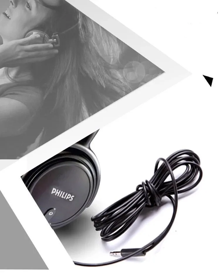 Оригинальные Наушники PHILIPS SHP2000 3,5 мм, музыкальная гарнитура, наушники для прослушивания басов, стандартные наушники SHP2000