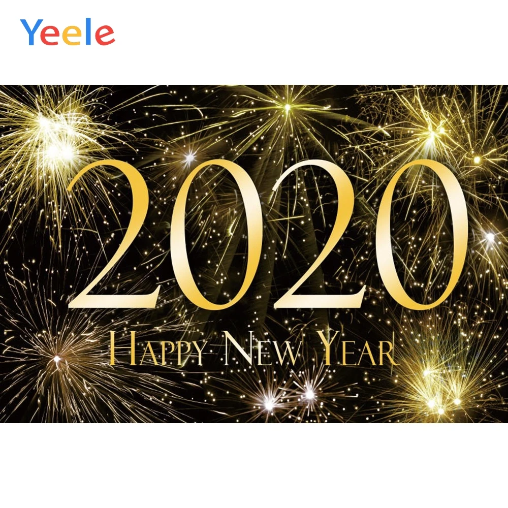 

Christmas Backdrop Happy 2020 New Year Fireworks Photography Background For Photo Studio Baby Portrait Photophone Photozone