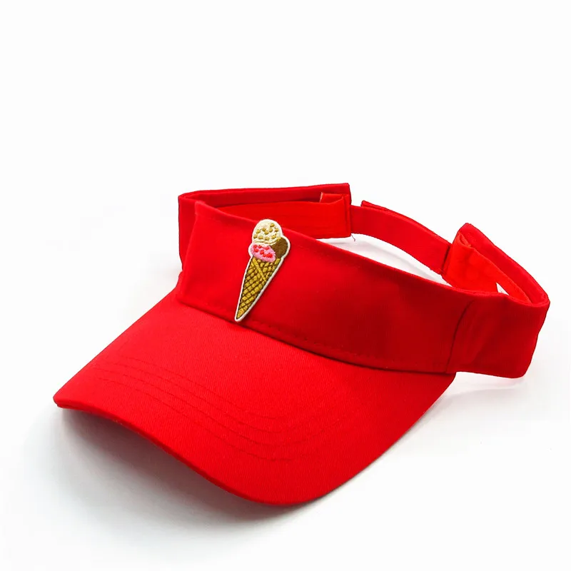 2024 Cotton Cartoon Ice Cream Embroidery Visors Baseball Cap Adjustable Snapback Cap for Men and Women 110 4