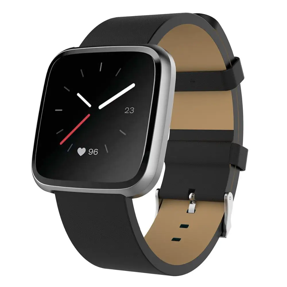 Высококачественный ремешок из воловьей кожи для Fitbit Versa 2, Смарт-часы, ремешок, аксессуар, деловой ремешок, заменен Correa