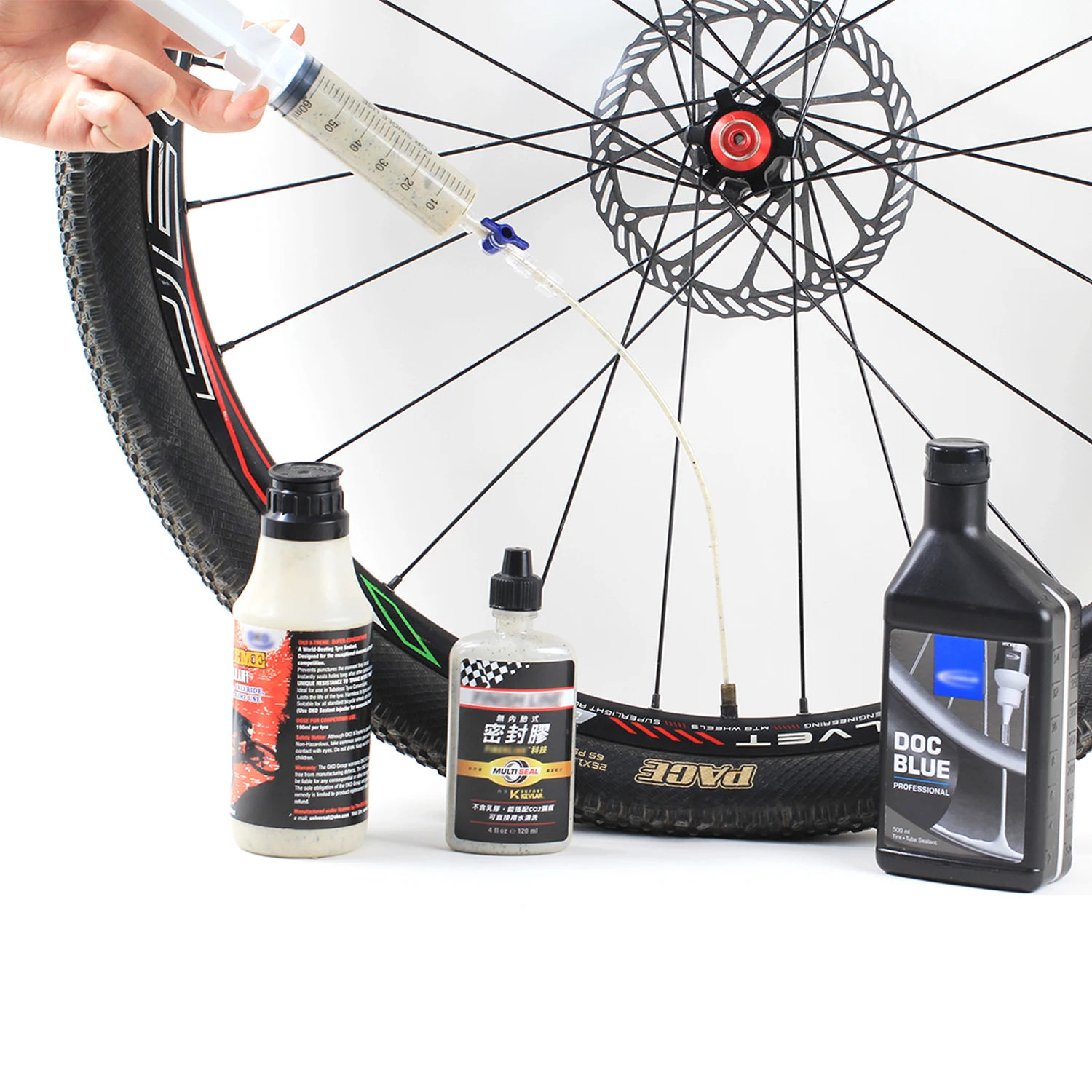 Bicycle Tubeless Tyre Sealant Injector Tool Cycling Bike Injection Schrader Presta Valve Core Removal Tool RISK RL225 bicycle valve core remover bicycle valve tool